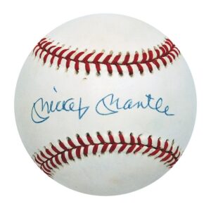 Upper Deck Authenticated Mickey Mantle Autographed Baseball