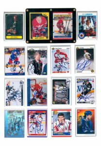 Upper Deck Autographed Hockey Card Lot Including Lindros, Hull, Fedorov, Belfour, Gilmour, Primeau & Others