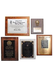 Various Awards & Plaques Presented To Sherman White