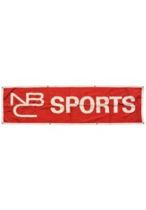 Vintage 1960s NBC Sports Vinyl Banner