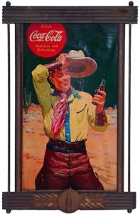 Vintage Framed Coca-Cola Advertisement