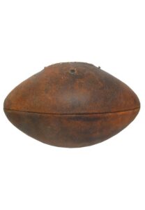 Vintage Leather Footballs – Circa 1915 Goldsmith, Circa 1915 Melon-style & 1920s Spalding J5-V