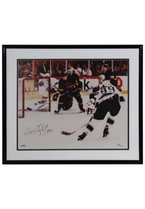 Wayne Gretzky Autographed Framed LE Display Piece