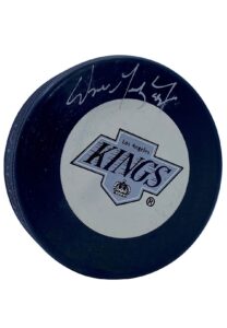 Wayne Gretzky LA Kings Signed Puck