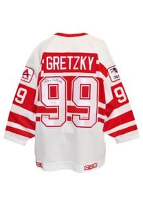 Wayne Gretzky Ninety-Nine All-Stars Tour Autographed Replica Jersey