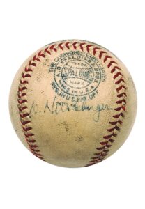 Willard Hershberger Single-Signed Baseball