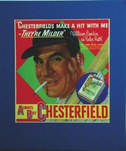 William Bendix Chesterfield Advertisement “The Babe Ruth Story “