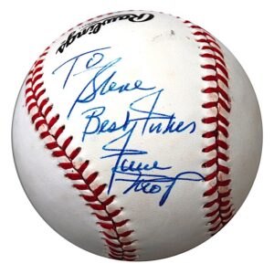 Willie Mays Single-Signed Baseball From the Personal Collection of Steve Sax