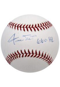 Willie Mays Single-Signed & Inscribed “660 HR” OML Baseball