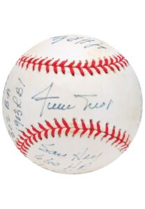 Willie Mays Single-Signed Limited Edition Baseball with Career Stats Inscriptions