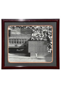 Willie Mays “The Catch” Framed & Autographed Display