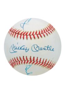 Willie, Mickey & The Duke Autographed Baseball