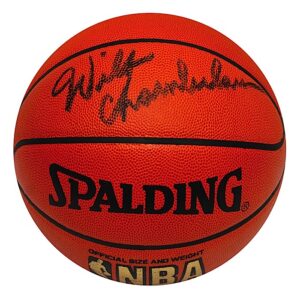 Wilt Chamberlain Autographed Basketball