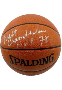 Wilt Chamberlain “HOF 1978” Signed Spalding Official NBA Game Basketball