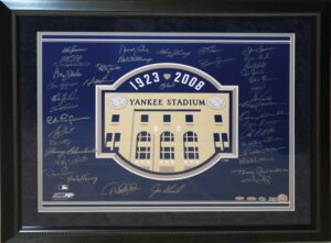 Yankee Stadium 1923 – 2008 Framed & Signed Piece