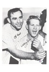 Yogi Berra & Whitey Ford Dual-Signed B&W Photos