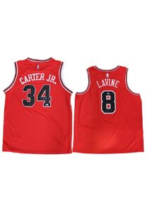 Zach LaVine & Wendell Carter Jr. Chicago Bulls Autographed Replica Jerseys