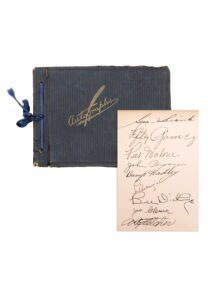 1936 Autograph Baseball Album Including Lou Gehrig & Others