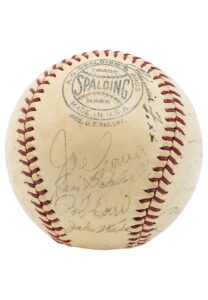 1939 Boston Red Sox Team-Signed Baseball