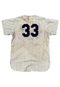 1948 Johnny Schulte NY Yankees Coach-Worn Flannel Jersey