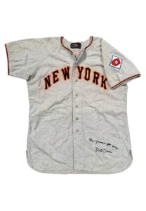 1951 Monte Irvin NY Giants Game-Used & Autographed Flannel