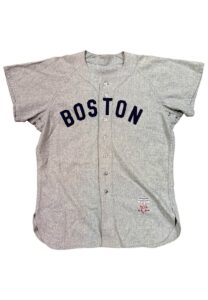 1952 Lou Boudreau Boston Red Sox Game-Used Flannel Jersey