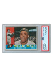 1960 Topps Willie Mays Signed #200 Card