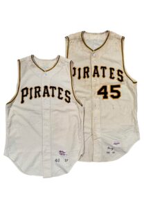 1961 Lenny Levy & 1957 Danny Murtagh Pittsburgh Pirates Coach/Manger-Worn Jerseys