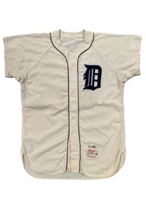 1961 Rocky Colavito Detroit Tigers Game-Used Flannel Jersey