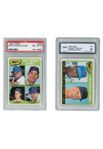 1965 Topps Mets Rookie Stars #533 PSA NM-MT 8 & 1965 Topps C. Jones/T. Parsons GMA 3 Cards