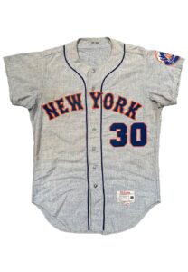 1968 Nolan Ryan NY Mets Game-Used Rookie Flannel Jersey