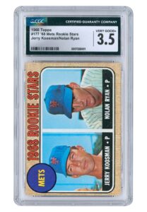 1968 Topps Mets Rookies Nolan Ryan / Jerry Koosman #177 Card