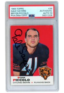 1969 Brian Piccolo Chicago Bears #26 Rookie Card