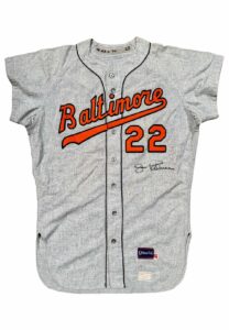 1970 Jim Palmer Baltimore Orioles Game-Used & Autographed Flannel