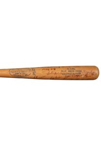 1971 Blue Moon Odom Oakland A’s Game-Used & Team Signed Bat With Reggie Jackson