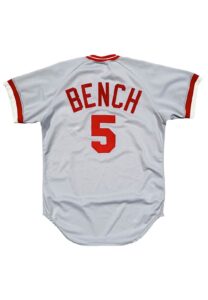 1976 Johnny Bench Cincinnati Reds Game-Used Jersey