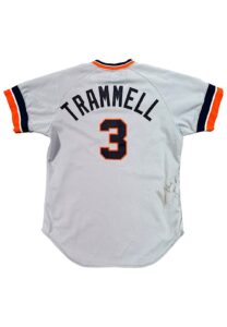 1980 Alan Trammell Detroit Tigers Game-Used Jersey