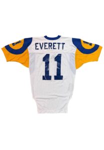 1980s Jim Everett LA Rams Game-Used & Signed Jersey