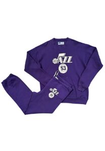 1980s Mark Eaton Utah Jazz Player-Worn Practice Sweats