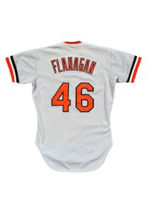 1981 Mike Flannagan Baltimore Orioles Game-Used & Autographed Jersey