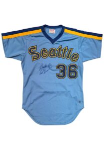 1983 Gaylord Perry Seattle Mariners Autographed Salesman Sample Jersey