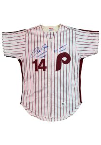 1983 Pete Rose Philadelphia Phillies Autographed Salesman Sample Jersey