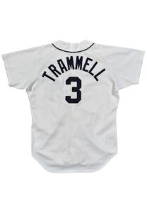 1986 Alan Trammell Detroit Tigers Game-Used Jersey