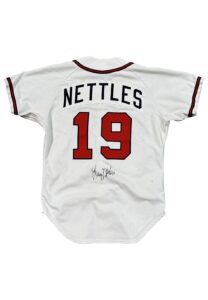 1987 Graig Nettles Atlanta Braves Game-Used & Autographed Jersey