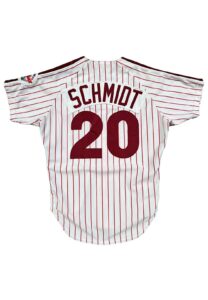 1987 Mike Schmidt Philadelphia Phillies Game-Used & Signed Jersey