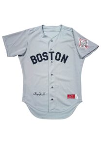 1987 Roger Clemens Boston Red Sox Game-Used & Autographed Road Jersey