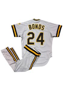 1988 Barry Bonds Pittsburgh Pirates Game-Used & Autographed Uniform