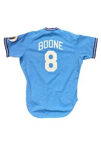 1989 Bob Boone KC Royals Game-Used & Autographed Jersey