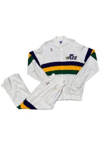 1990-91 Utah Jazz Player-Worn Warmup Suit