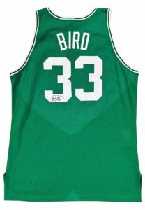 1991 Larry Bird Boston Celtics Game-Used & Autographed Jersey